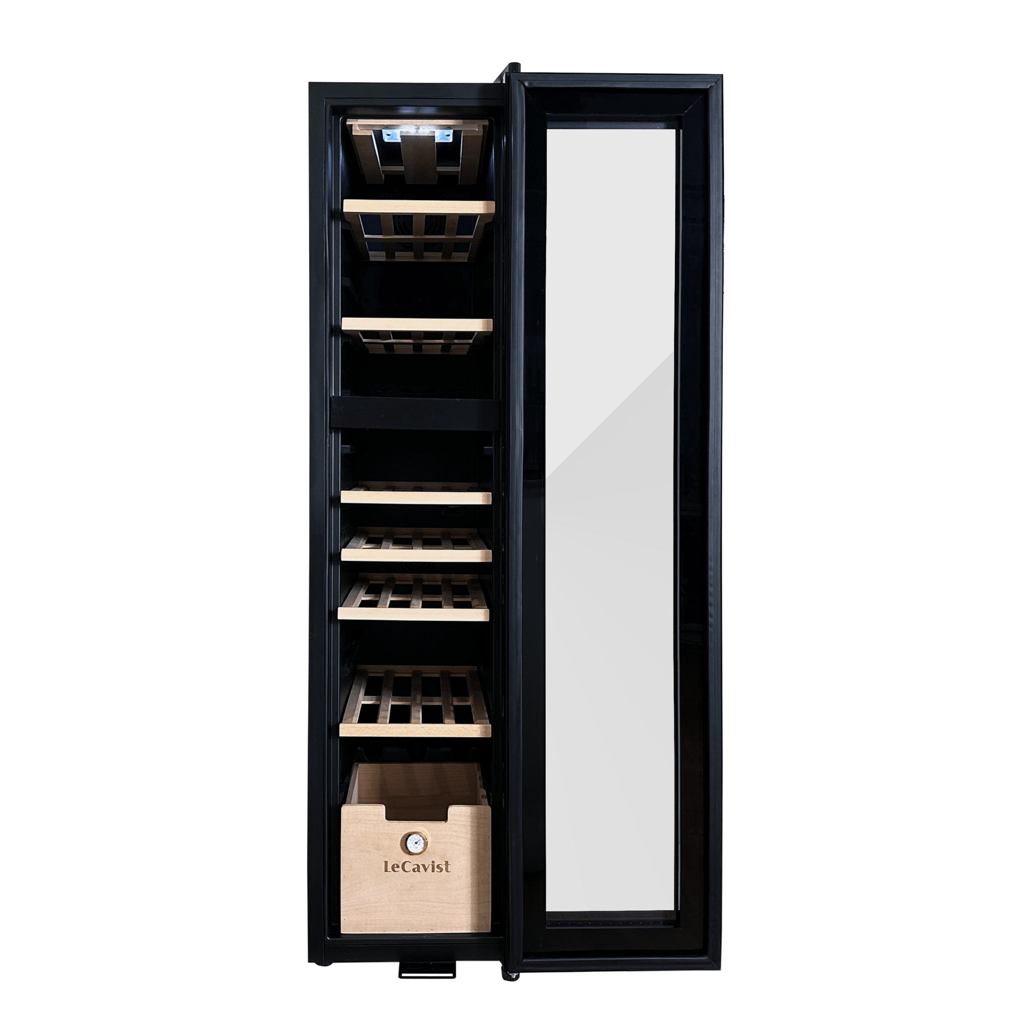 LECAVIST Wine Cabinet - 68 bottles - Dual Zone - Freestanding - Label view (LCS70VN2Z) - Freestanding - LeCavist Wine Cabinets