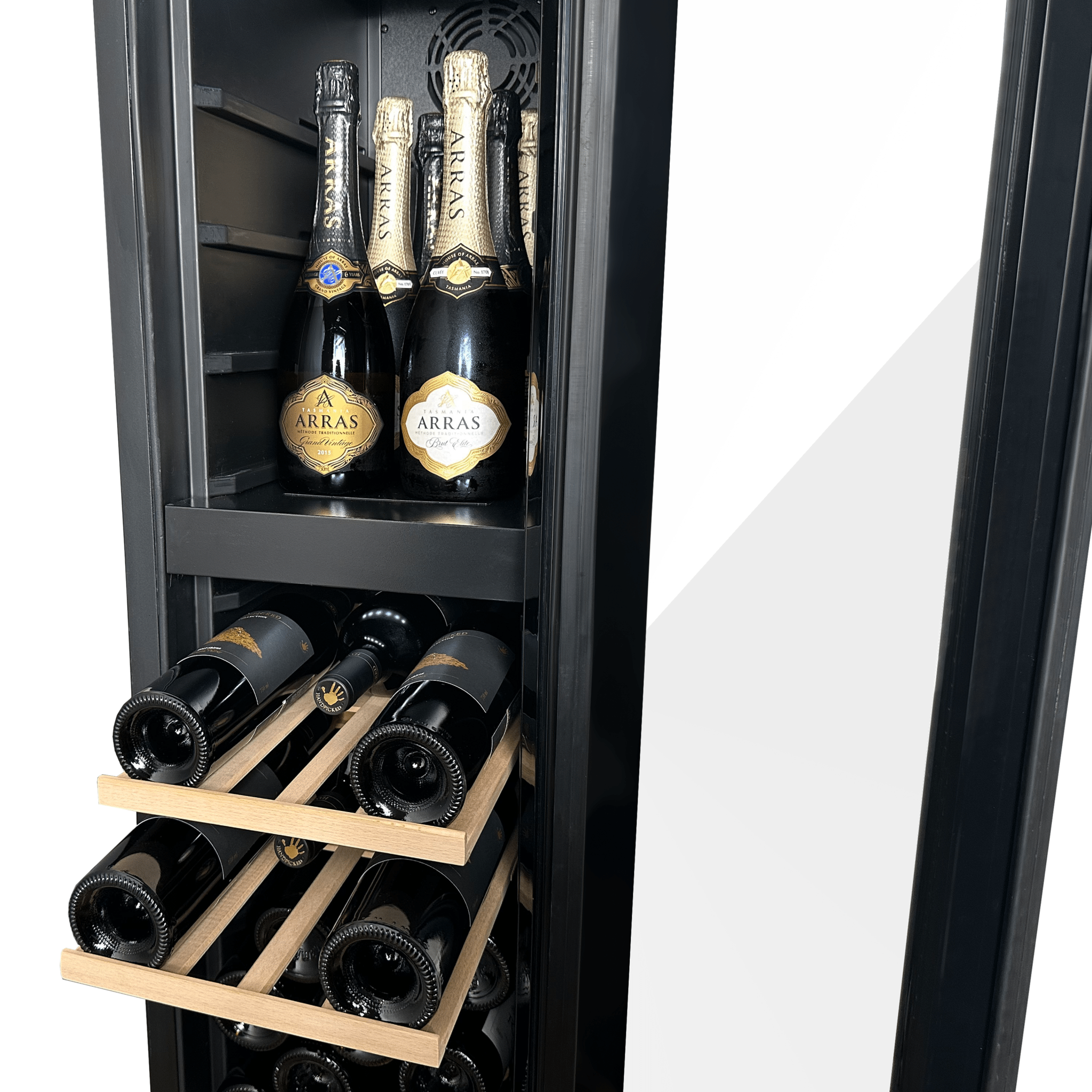 LECAVIST Wine Cabinet - 68 bottles - Dual Zone - Freestanding - Label view (LCS70VN2Z) - Freestanding - LeCavist Wine Cabinets