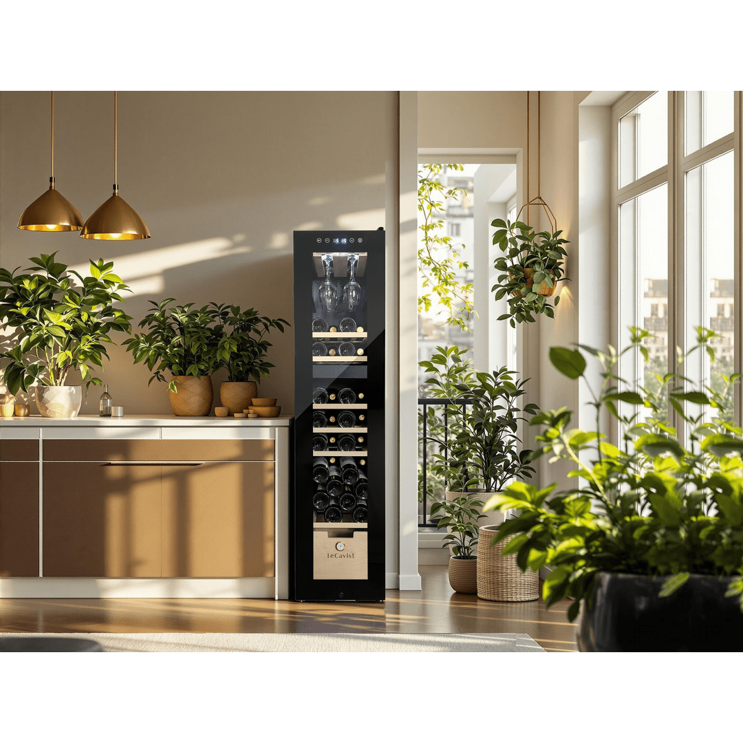 LECAVIST Wine Cabinet - 68 bottles - Dual Zone - Freestanding ( LCS70VN2Z ) - Freestanding - LeCavist Wine Cabinets