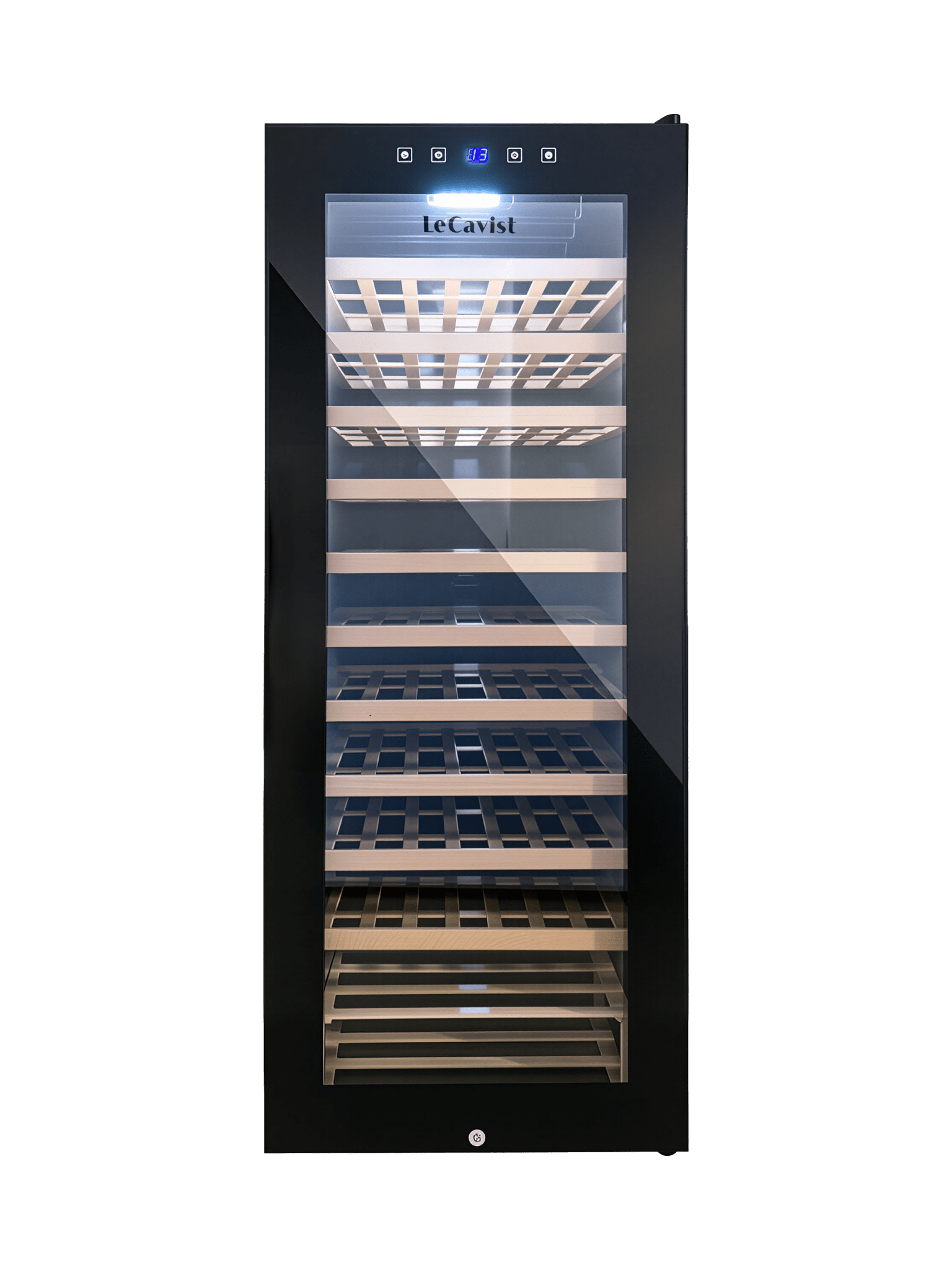 LECAVIST Wine Cabinet - 76 Bottle - Single Zone - Freestanding - Black (LCS100VNFS) PRE - ORDER - Freestanding - LeCavist Wine Cabinets