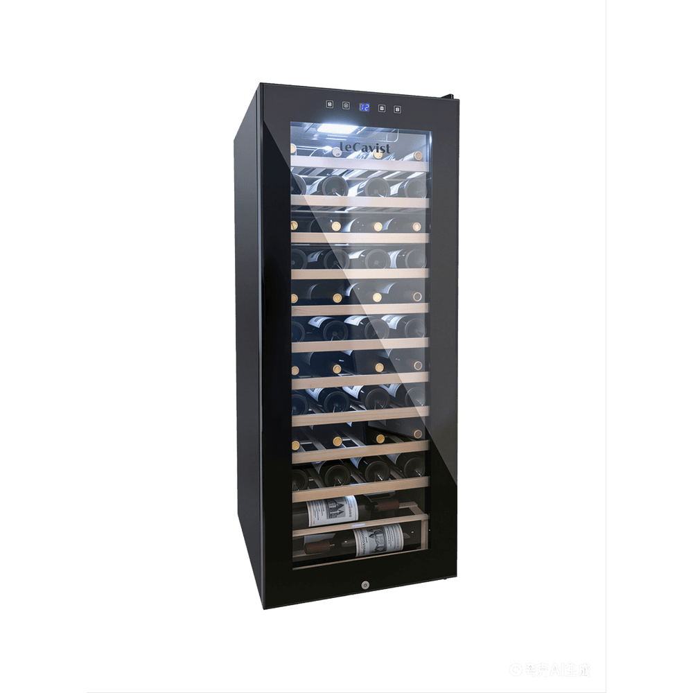PRODUCT: LECAVIST Wine Cabinet - 76 Bottle - Single Zone - Freestanding - Black (LCS100VNFS) PRE-ORDER - Freestanding - LeCavist Wine Cabinets