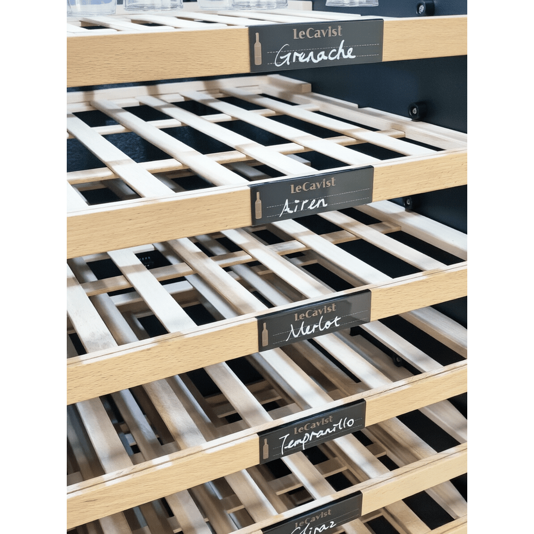 INSIDE: LECAVIST Wine Cabinet - 76 Bottle - Single Zone - Freestanding - Black (LCS100VNFS) PRE-ORDER - Freestanding - LeCavist Wine Cabinets