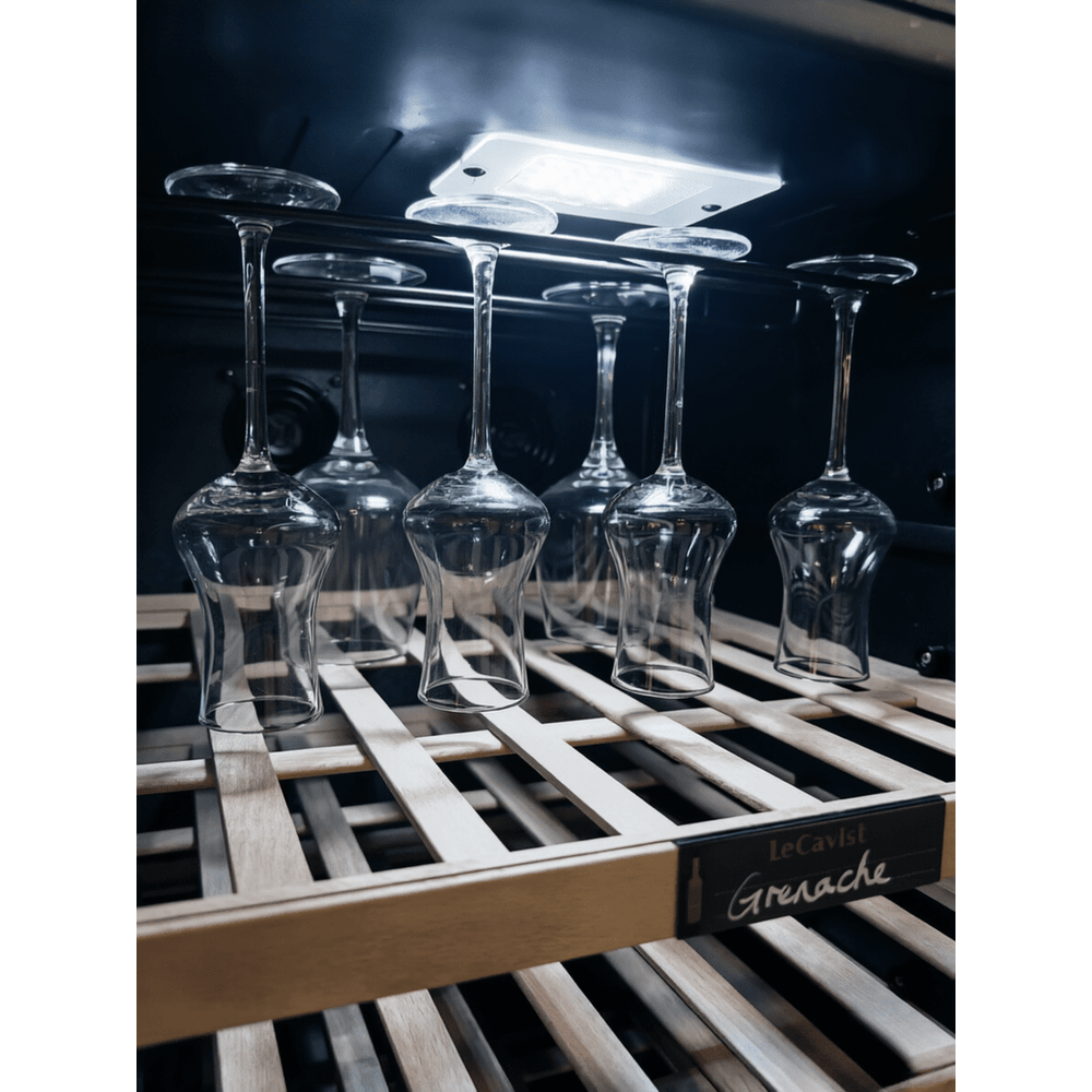 INSIDE: LECAVIST Wine Cabinet - 76 Bottle - Single Zone - Freestanding - Black (LCS100VNFS) PRE-ORDER - Freestanding - LeCavist Wine Cabinets