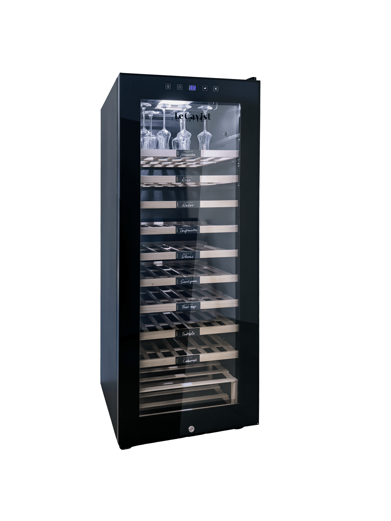 LECAVIST Wine Cabinet - 76 Bottle - Single Zone - Freestanding - Black (LCS100VNFS) PRE - ORDER - Freestanding - LeCavist Wine Cabinets