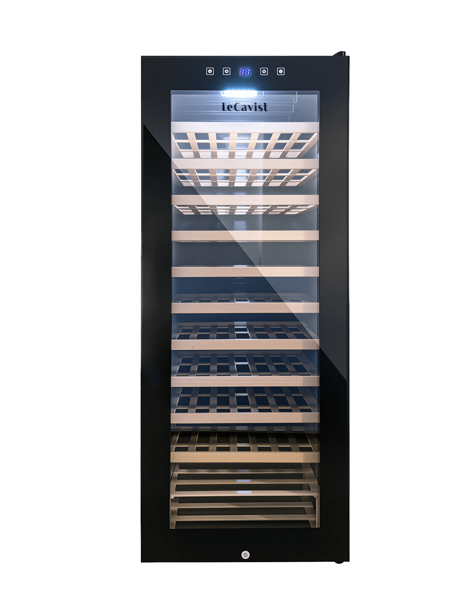 LECAVIST Wine Cabinet - 76 Bottle - Single Zone - Freestanding - Black (LCS100VNFS) PRE - ORDER - Freestanding - LeCavist Wine Cabinets