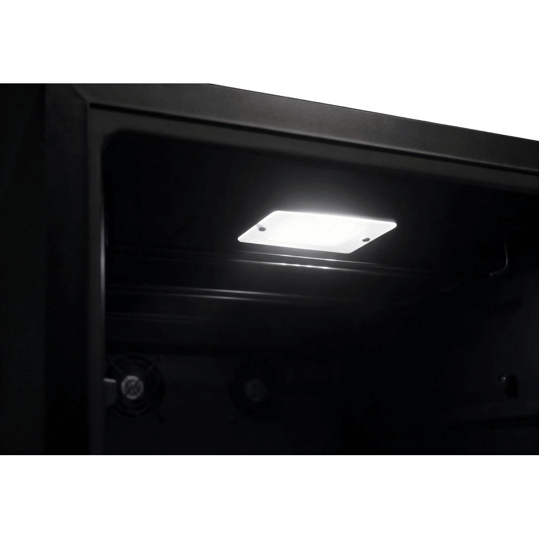 DETAILS: LECAVIST Wine Cabinet - 97 Bottle - Single Zone - Freestanding - Black (LCS100VN) PRE-ORDER - Freestanding - LeCavist Wine Cabinets