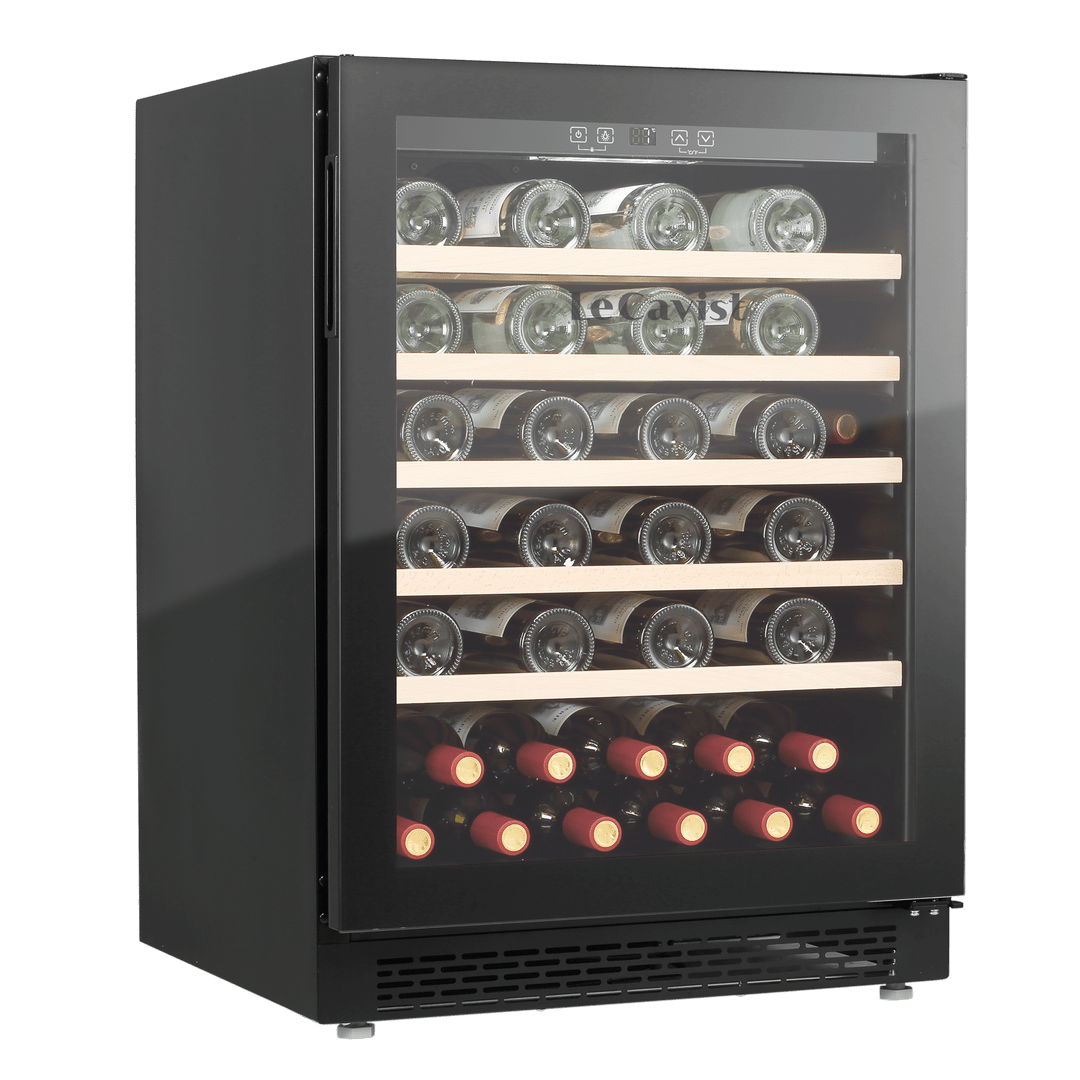 PRODUCT: LECAVIST Wine Cabinet Duo – 104 Bottle (2 × 52) – Single Zone – Built-in – Black (LJ52VNBUX2) - Built-In - LeCavist Wine Cabinets