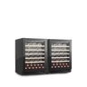 LECAVIST Wine Cabinet Duo – 104 Bottle (2 × 52) – Single Zone – Built-in – Black (LJ52VNBUX2)