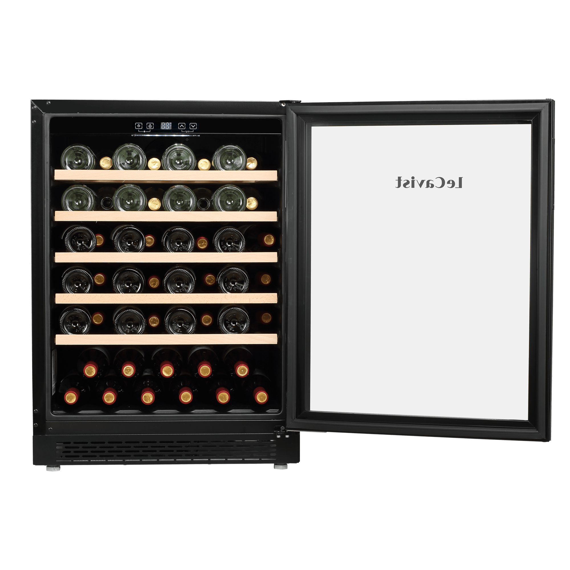 LECAVIST Wine Cabinet Duo – 104 Bottle (2 × 52) – Single Zone – Built - in – Black (LJ52VNBUX2) - PRE - ORDER - Built - In - LeCavist Wine Cabinets