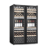 LECAVIST Wine Cabinet Duo - 280 Bottle (2 x 140) - Triple Zone - Freestanding - Black (LEK1403ZPVX2)