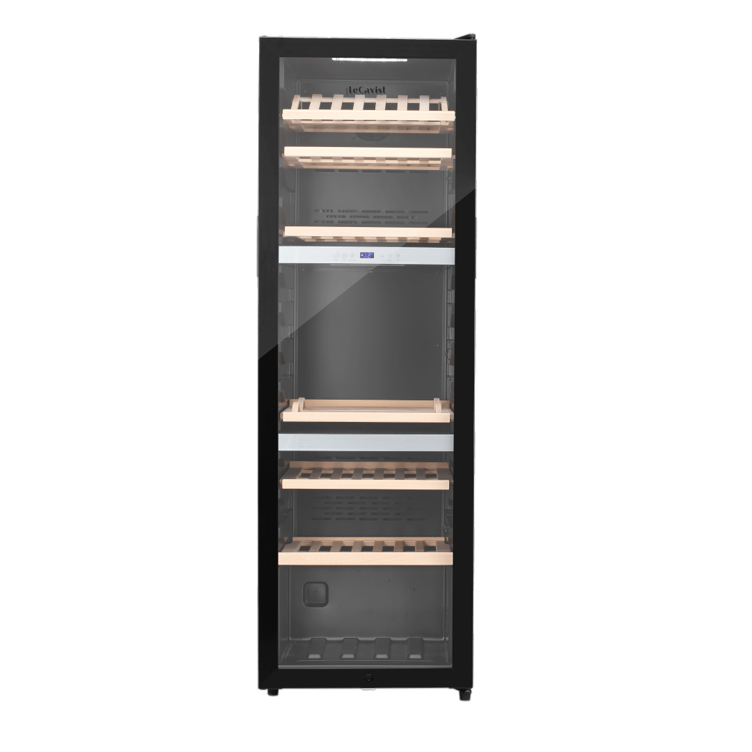 PRODUCT: LECAVIST Wine Cabinet Duo - 280 Bottle (2 x 140) - Triple Zone - Freestanding - Black (LEK1403ZPVX2) - Freestanding - LeCavist Wine Cabinets