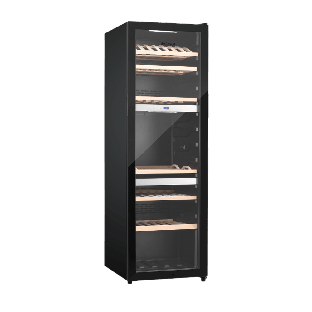 PRODUCT: LECAVIST Wine Cabinet Duo - 280 Bottle (2 x 140) - Triple Zone - Freestanding - Black (LEK1403ZPVX2) - Freestanding - LeCavist Wine Cabinets