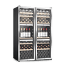 LECAVIST Wine Cabinet Duo- 280 Bottle (2 x 140) - Triple Zone - Freestanding - Stainless Steel (LEK1403ZPVXX2)
