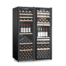 LECAVIST Wine Cabinet Duo - 308 Bottle (140 + 168) - Triple Zone + Single Zone - Freestanding - Black (LEK208PVX2)