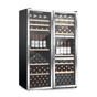 LECAVIST Wine Cabinet Duo - 308 Bottle (140 + 168) - Triple Zone + Single Zone - Freestanding - Stainless Steel (LEK208PVXX2)