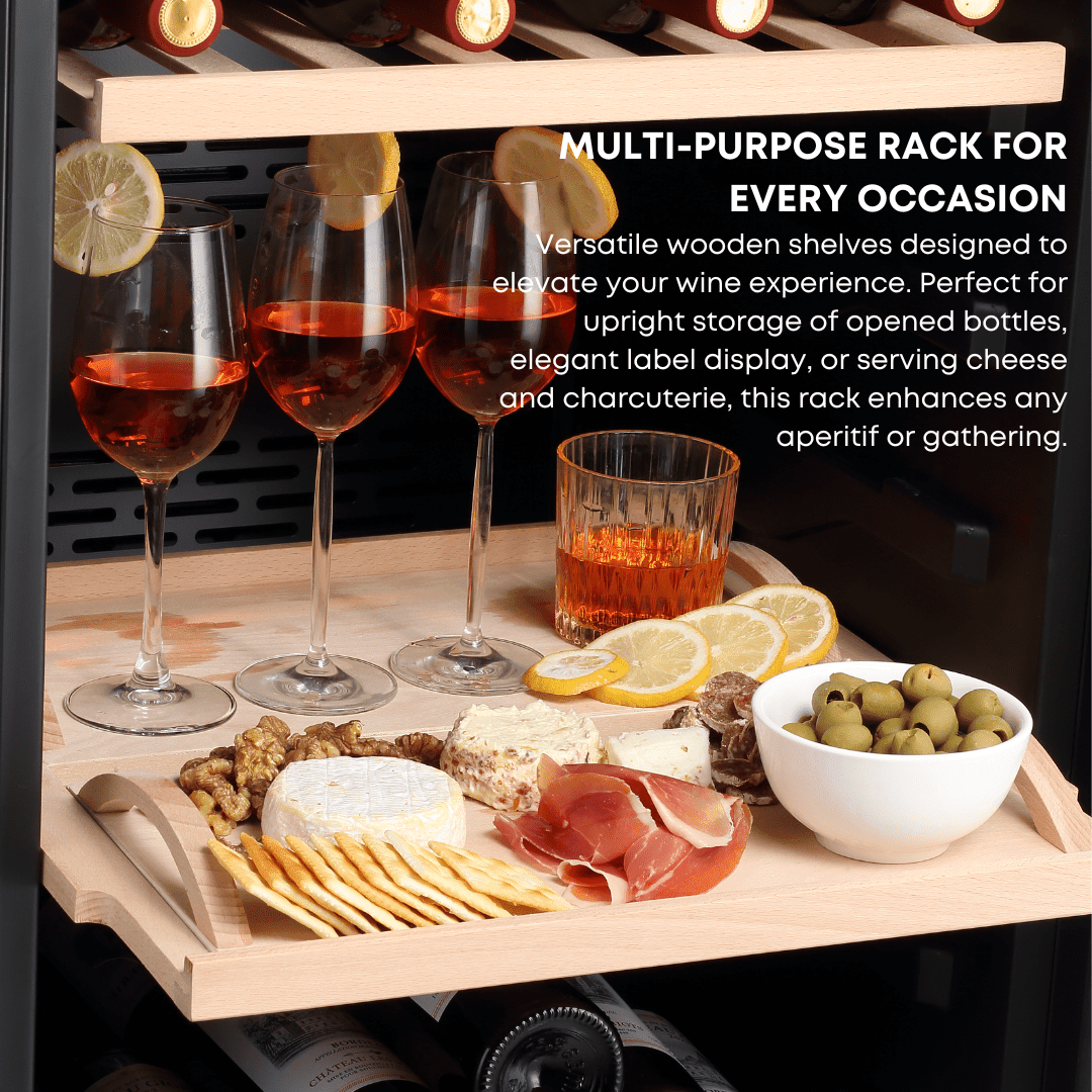 DETAILS: LECAVIST Wine Cabinet Duo – 336 Bottle (2 × 168) – Single Zone – Freestanding - Black (LEK168PVX2) PRE-ORDER - Freestanding - LeCavist Wine Cabinets