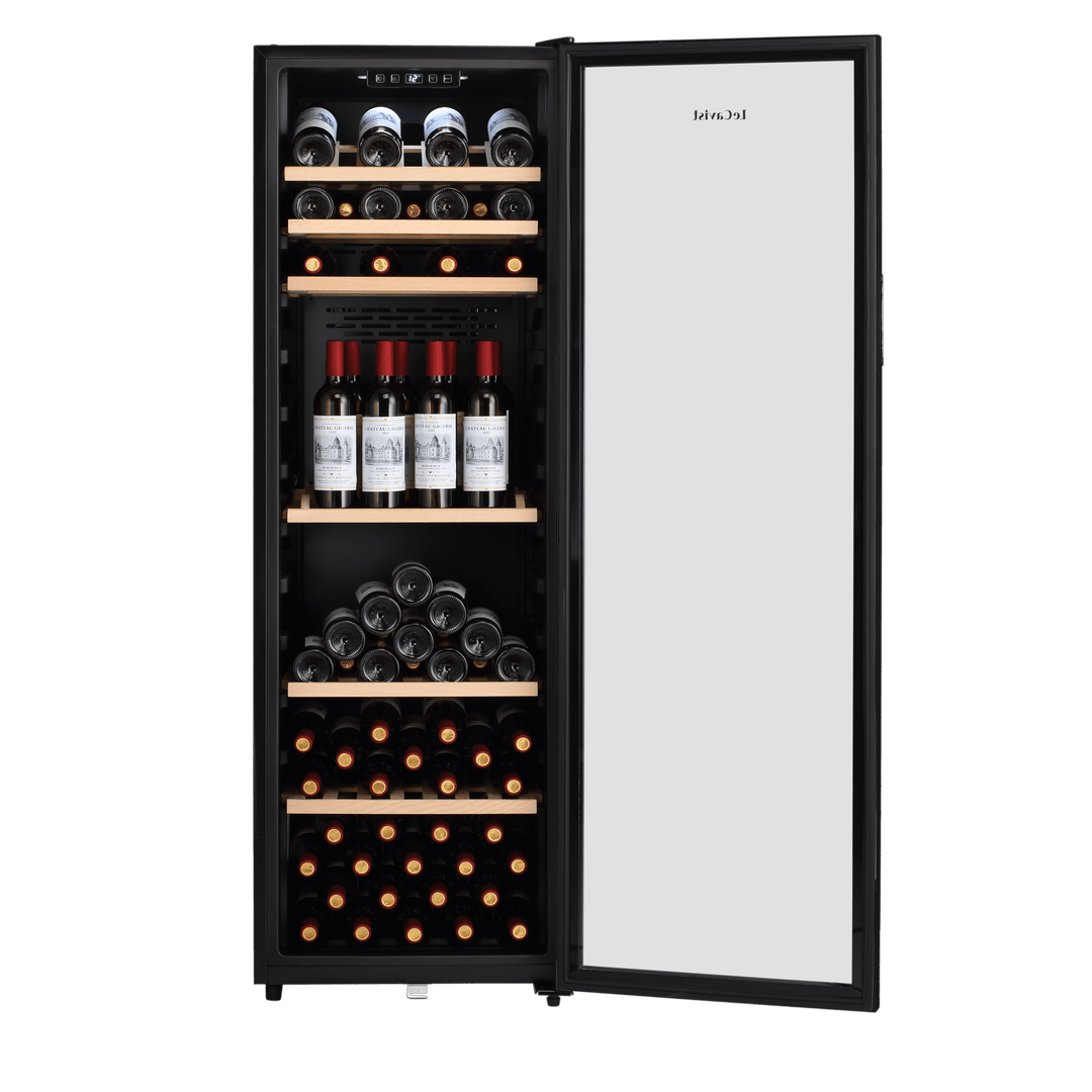 PRODUCT: LECAVIST Wine Cabinet Duo – 336 Bottle (2 × 168) – Single Zone – Freestanding - Black (LEK168PVX2) PRE-ORDER - Freestanding - LeCavist Wine Cabinets