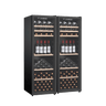 LECAVIST Wine Cabinet Duo – 336 Bottle (2 × 168) – Single Zone – Freestanding - Black (LEK168PVX2)