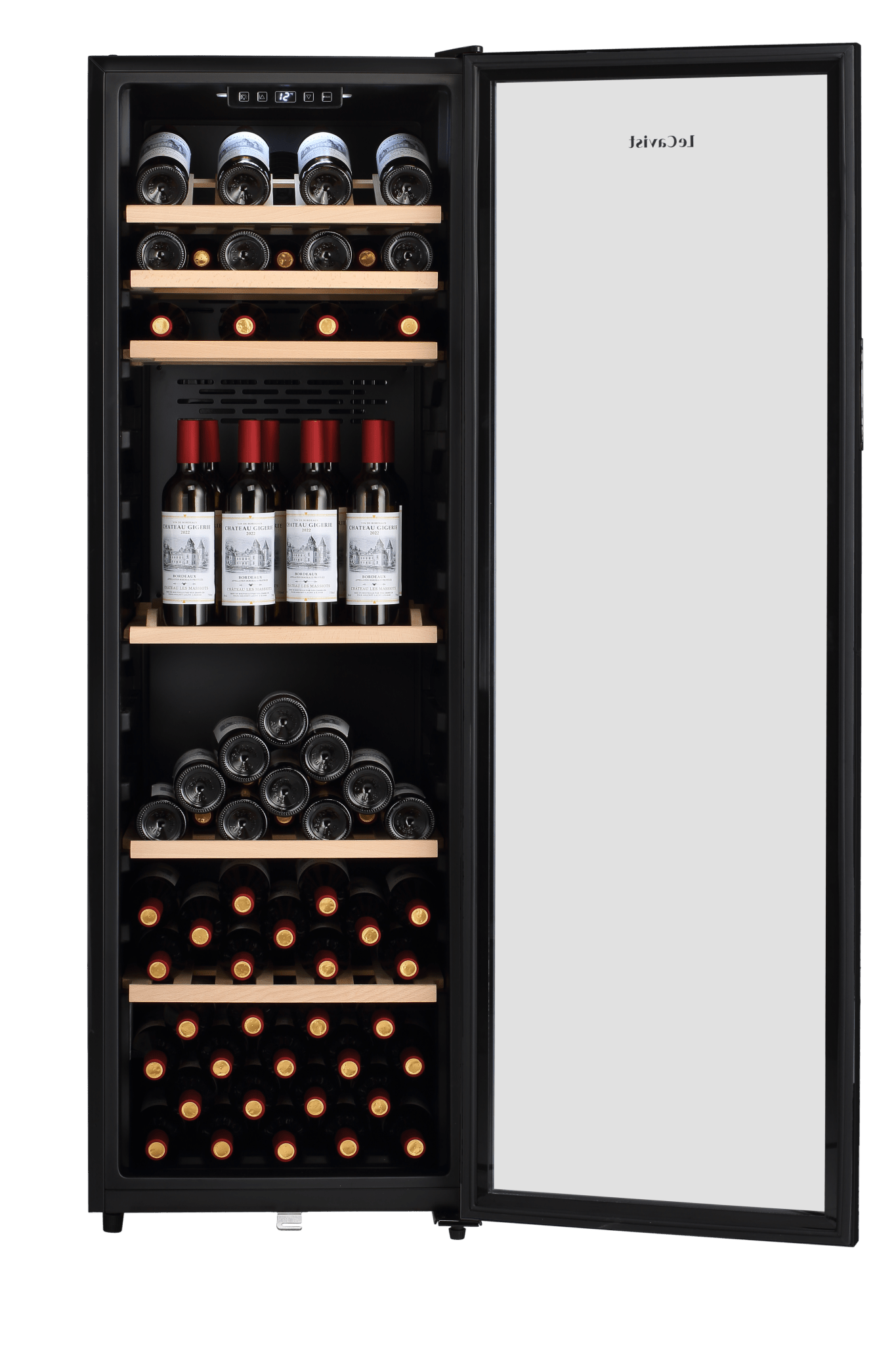 LECAVIST Wine Cabinet Duo – 336 Bottle (2 × 168) – Single Zone – Freestanding - Black (LEK168PVX2) PRE ORDER - Freestanding - LeCavist Wine Cabinets