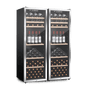 LECAVIST Wine Cabinet Duo - 336 Bottle (2 x 168) - Single Zone - Freestanding - Stainless Steel (LEK168PVXX2)