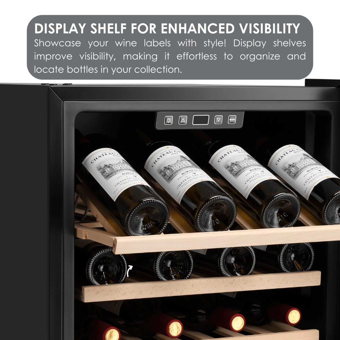 LECAVIST Wine Cabinet Duo – 336 Bottle Capacity (2 × 168) – Single Zone – Freestanding – Stainless Steel (LEK168PVX2) - Freestanding - LeCavist Wine Cabinets