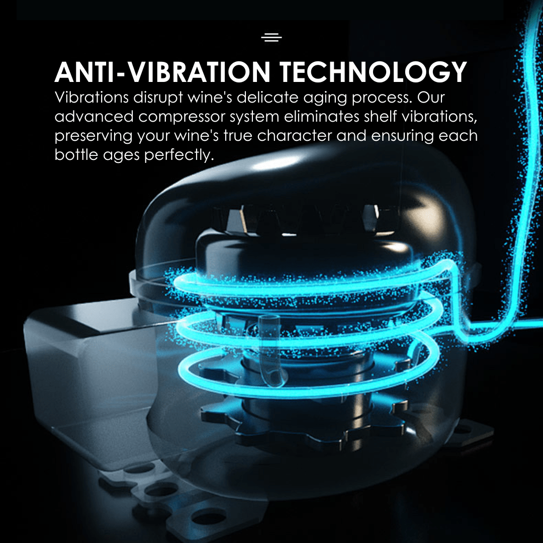 LECAVIST Wine Cabinet Duo – 336 Bottle Capacity (2 × 168) – Single Zone – Freestanding – Stainless Steel (LEK168PVX2) - Freestanding - LeCavist Wine Cabinets