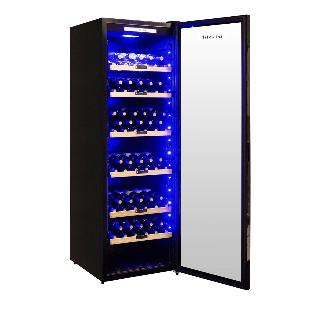 LECAVIST Wine Cabinet Duo – 496 Bottle (2 × 248) – Single Zone – Freestanding – Black (LCS240VN1Z1DX2) - LeCavist Wine Cabinets