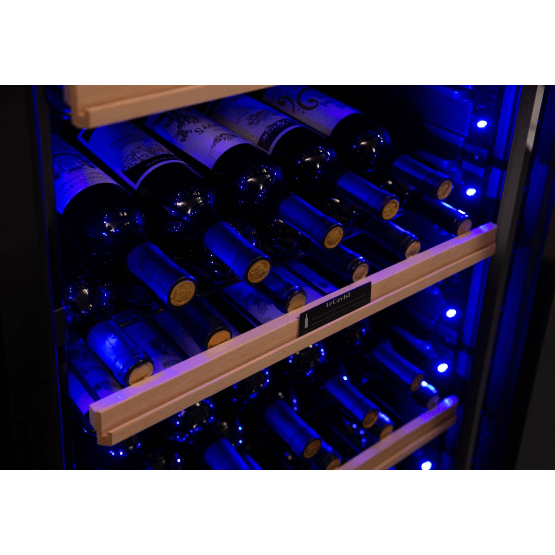 LECAVIST Wine Cabinet Duo – 496 Bottle (2 × 248) – Single Zone – Freestanding – Black (LCS240VN1Z1DX2) - LeCavist Wine Cabinets