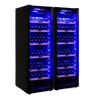 LECAVIST Wine Cabinet Duo – 496 Bottle (2 × 248) – Single Zone – Freestanding – Black (LCS240VN1Z1DX2)