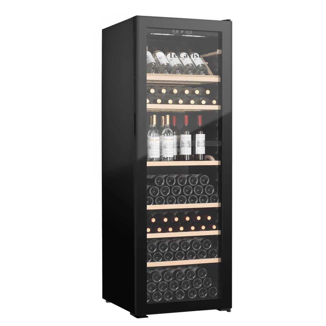 PRODUCT: LECAVIST Wine Cabinet Duo – 588 Bottle Capacity (2 × 294) – Single Zone – Freestanding – Black (LJ294VNX2)- PREORDER - Freestanding - LeCavist Wine Cabinets