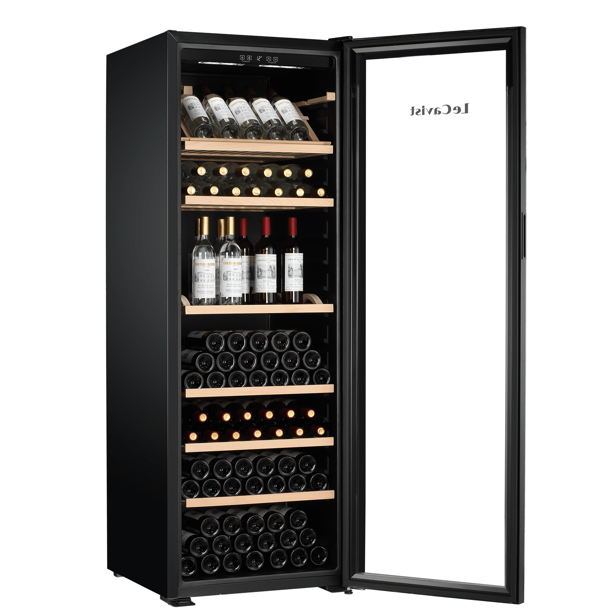 LECAVIST Wine Cabinet Duo – 588 Bottle Capacity (2 × 294) – Single Zone – Freestanding – Black (LJ294VNX2) - PREORDER - Freestanding - LeCavist Wine Cabinets