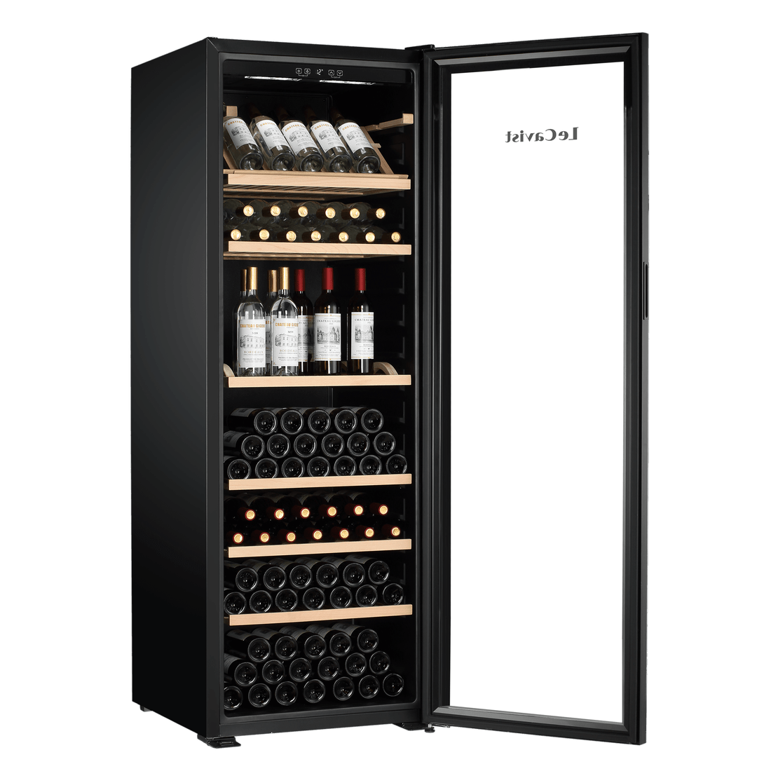 PRODUCT: LECAVIST Wine Cabinet Duo – 588 Bottle Capacity (2 × 294) – Single Zone – Freestanding – Black (LJ294VNX2)- PREORDER - Freestanding - LeCavist Wine Cabinets