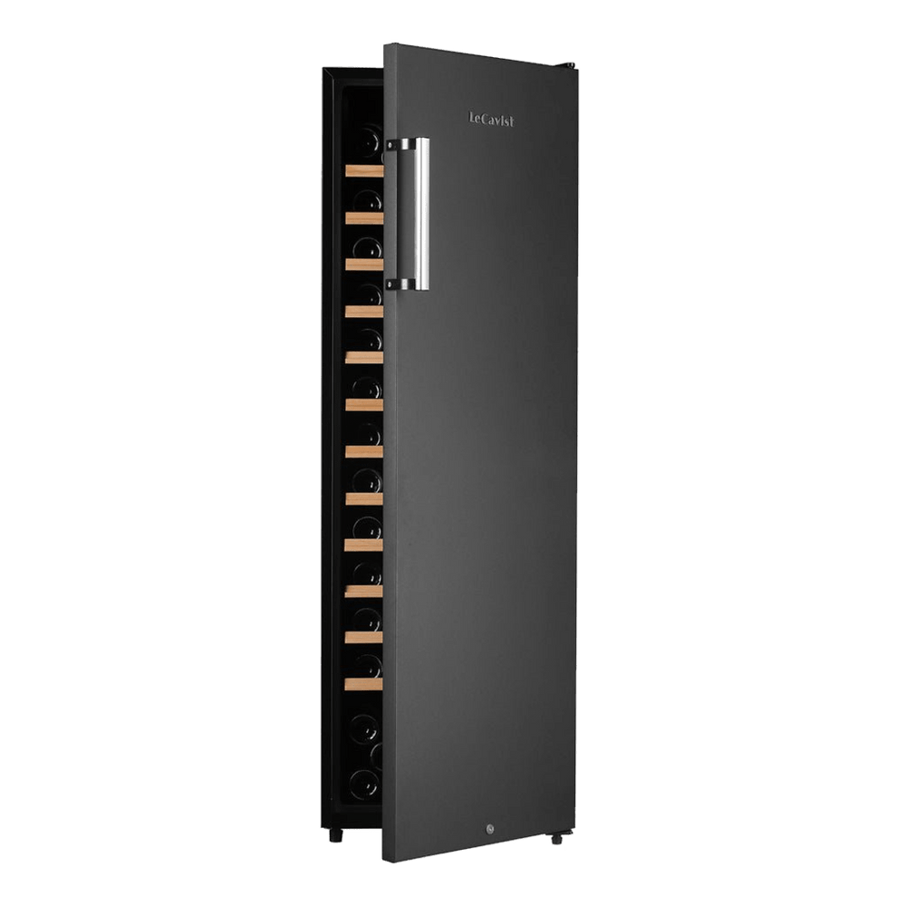 PRODUCT: LECAVIST Wine Cellar - 109 Bottle - Single Zone - Freestanding - Black (LKV168PNDXFS) - Freestanding - LeCavist Wine Cabinets
