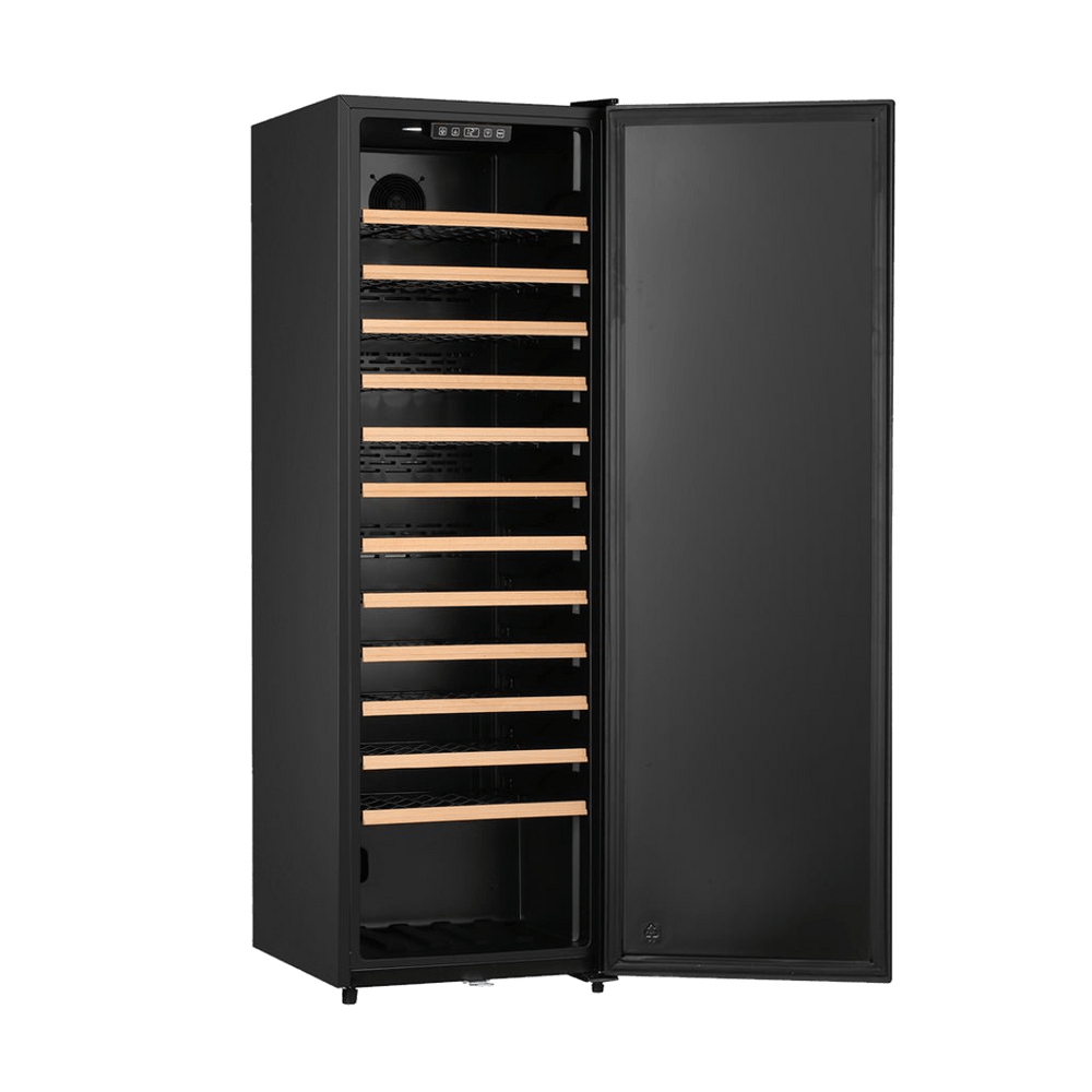 PRODUCT: LECAVIST Wine Cellar - 109 Bottle - Single Zone - Freestanding - Black (LKV168PNDXFS) - Freestanding - LeCavist Wine Cabinets