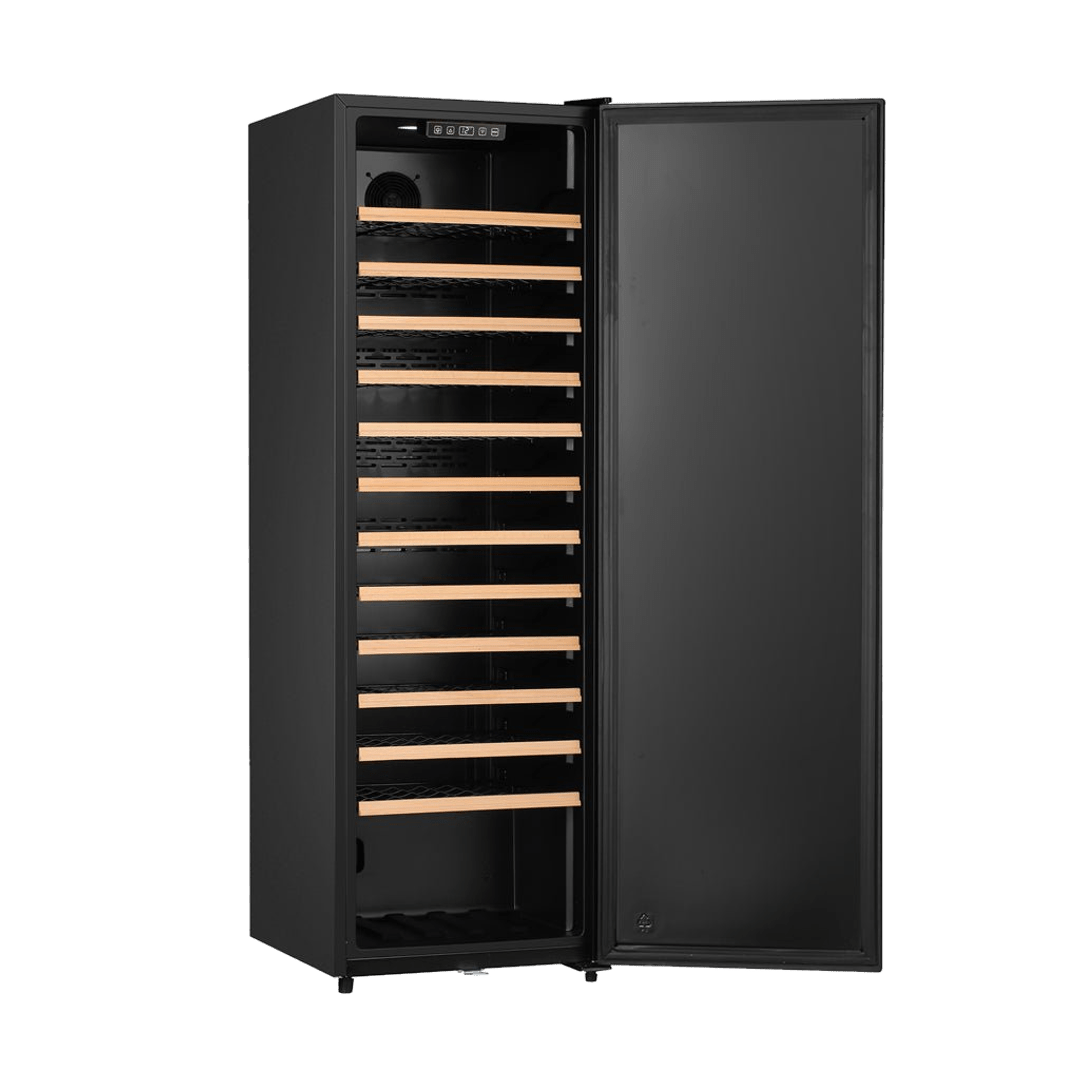 PRODUCT: LECAVIST Wine Cellar - 109 Bottle - Single Zone - Freestanding - Black (LKV168PNDXFS) - Freestanding - LeCavist Wine Cabinets