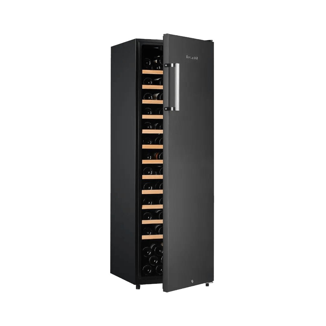 PRODUCT: LECAVIST Wine Cellar - 109 Bottle - Single Zone - Freestanding - Black (LKV168PNDXFS) - Freestanding - LeCavist Wine Cabinets