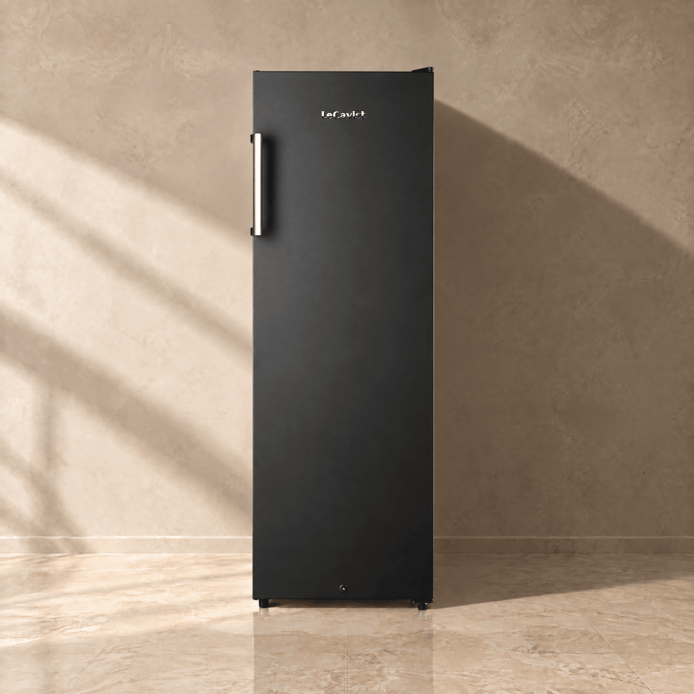 LECAVIST Wine Cellar - 109 Bottle - Single Zone - Freestanding - Black (LKV168PNDXFS) - Freestanding - LeCavist Wine Cabinets