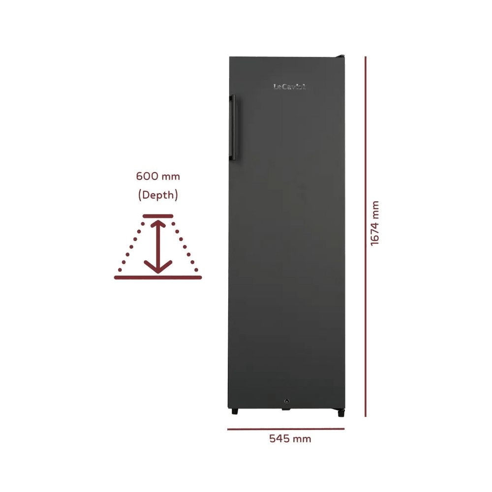 PRODUCT: LECAVIST Wine Cellar - 109 Bottle - Single Zone - Freestanding - Black (LKV168PNDXFS) - Freestanding - LeCavist Wine Cabinets