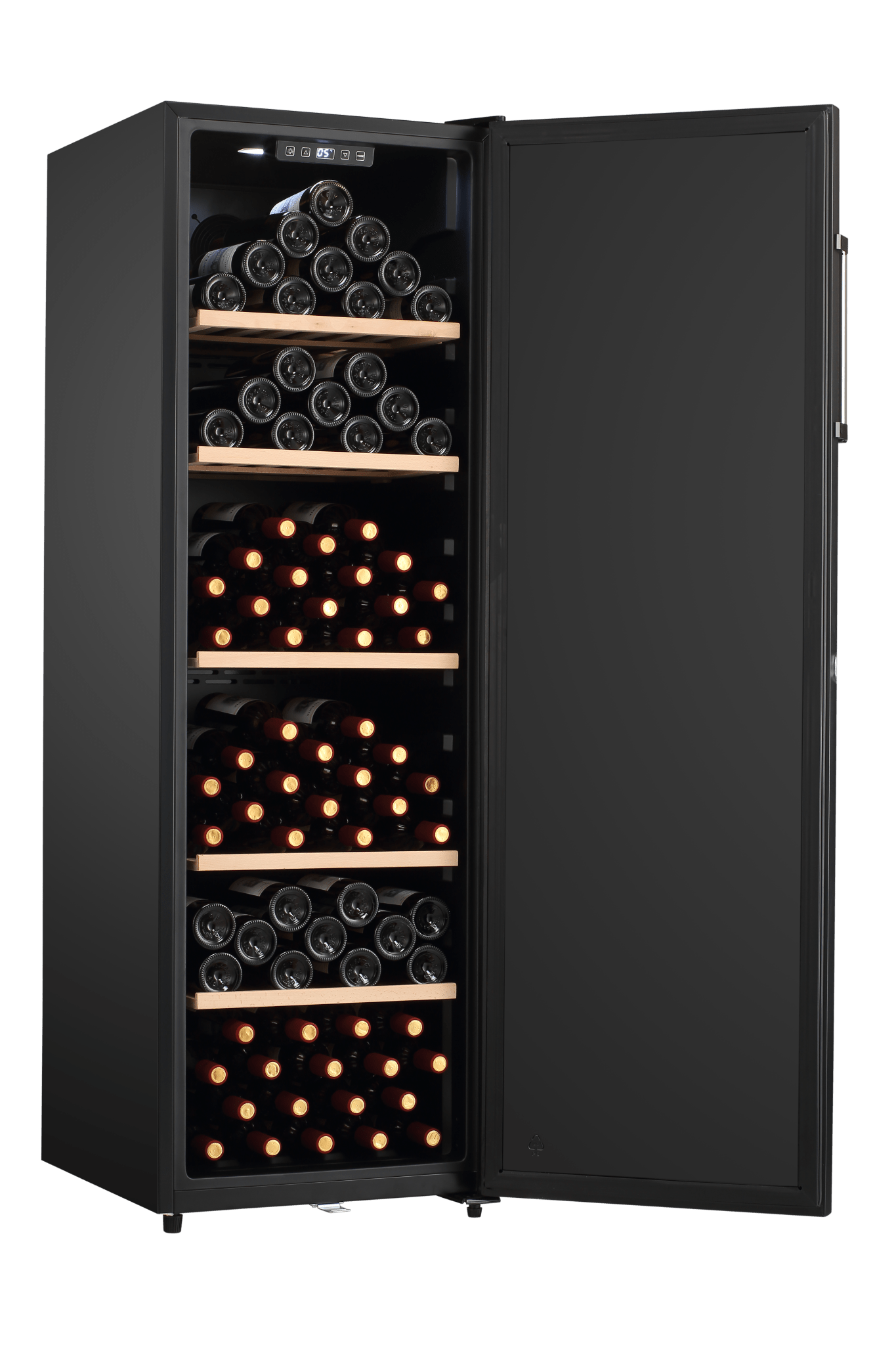 LECAVIST Wine Cellar - 168 Bottle - Single Zone - Freestanding - Black (LKV168PNDX) - Freestanding - Lecavist Wine Cabinets