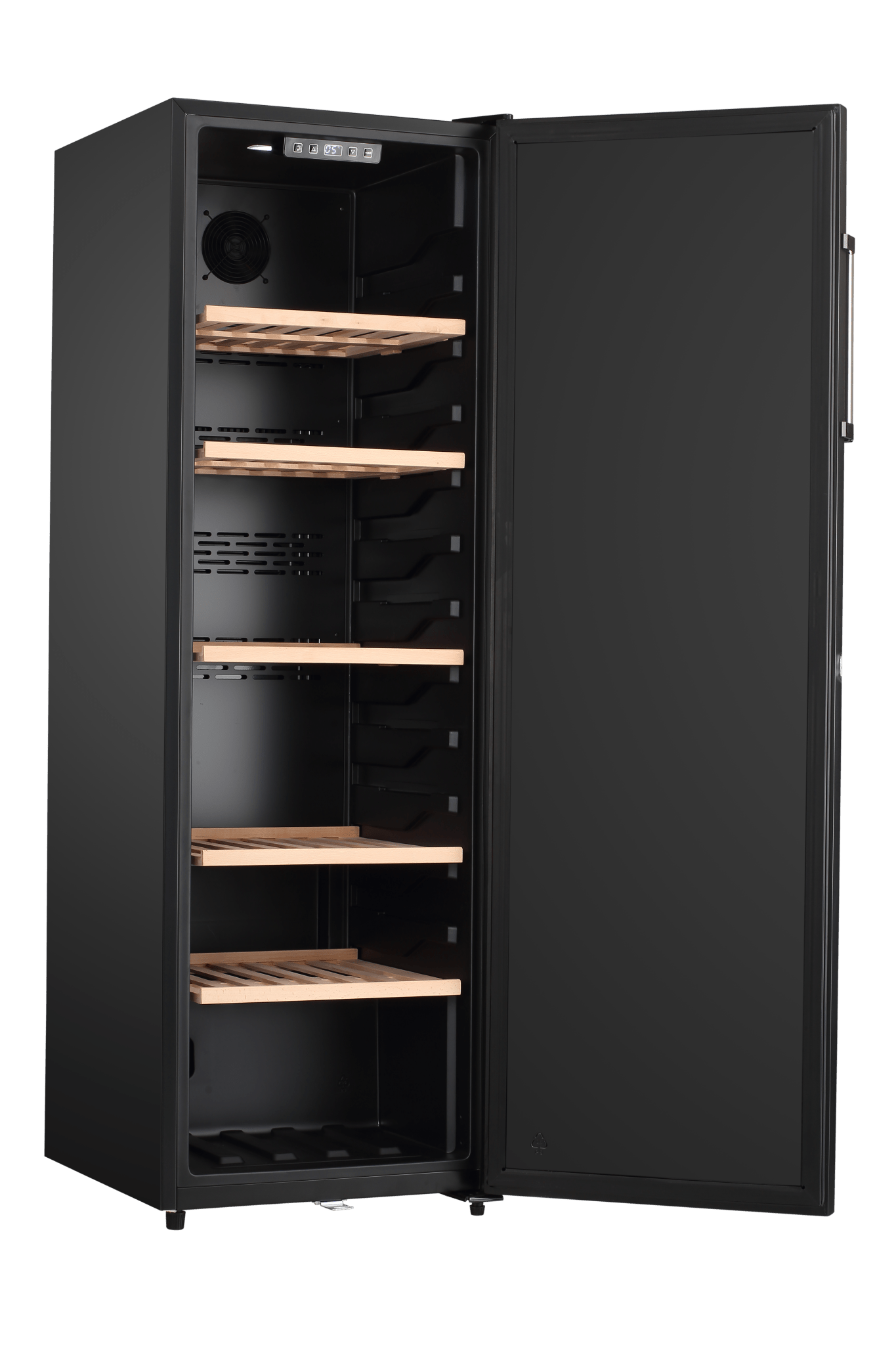 LECAVIST Wine Cellar - 168 Bottle - Single Zone - Freestanding - Black (LKV168PNDX) - Freestanding - Lecavist Wine Cabinets