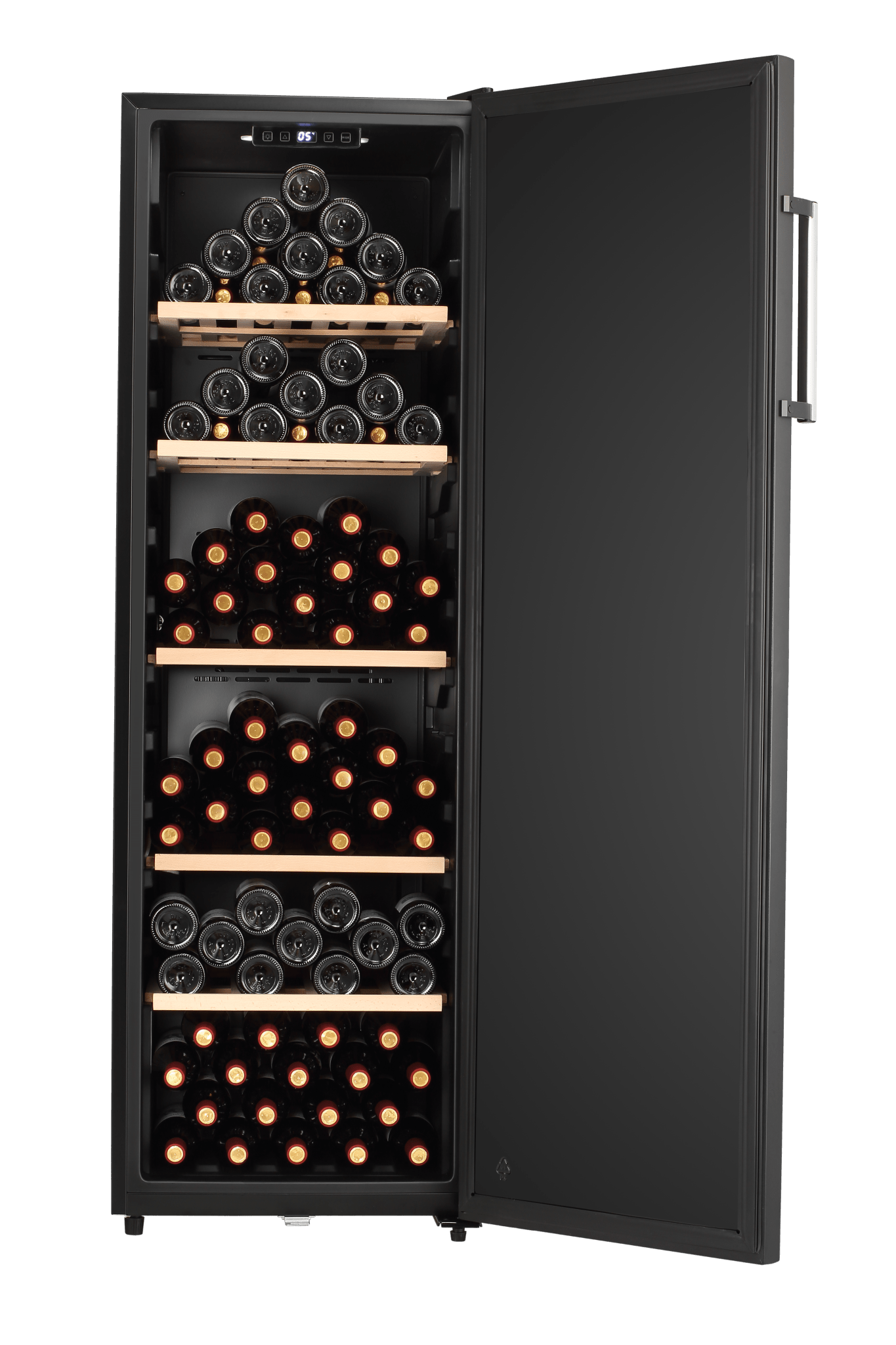 LECAVIST Wine Cellar - 168 Bottle - Single Zone - Freestanding - Black (LKV168PNDX) - Freestanding - Lecavist Wine Cabinets
