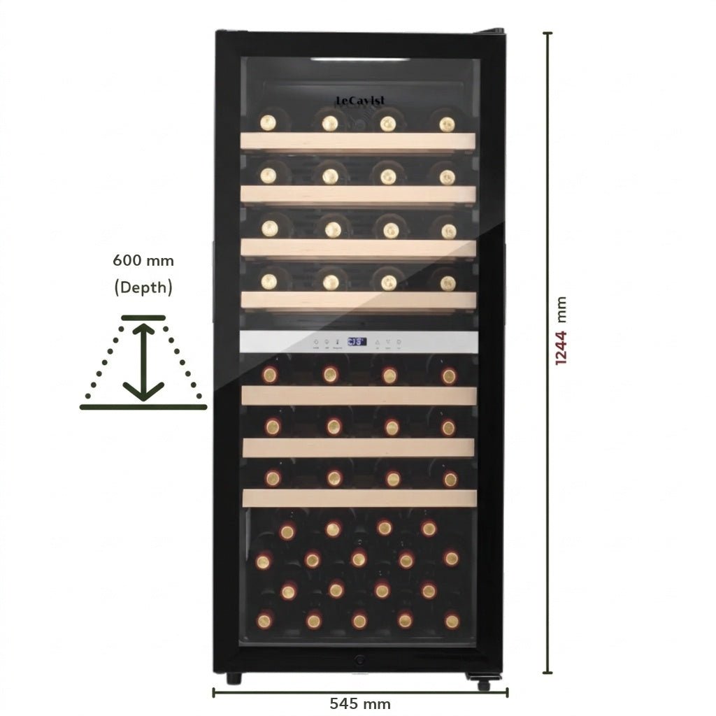 Maison 77 Bottle Dual Zone FS - Freestanding - LeCavist Wine Cabinets