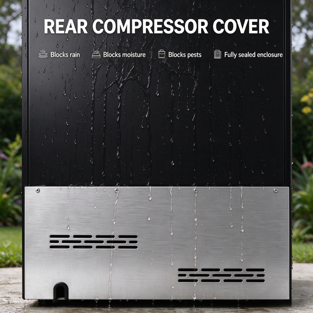 LECAVIST Outdoor Wine & Beverage Cabinet - 60cm - Dual Zone - Stainless Steel (LCSOD126VX2Z)