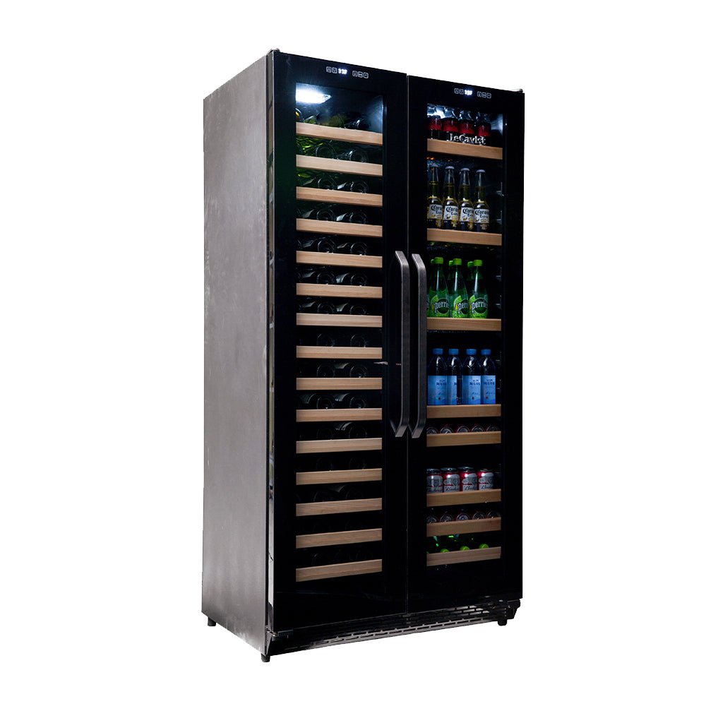 LECAVIST 188 Bottle Wine Cabinet Dual Zone Side by Side Black LCS200VN2Z2D - Built - In - Lecavist