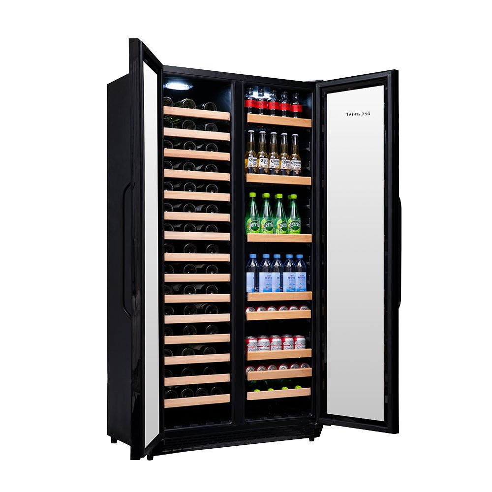 LECAVIST 188 Bottle Wine Cabinet Dual Zone Side by Side Black LCS200VN2Z2D - Built - In - Lecavist