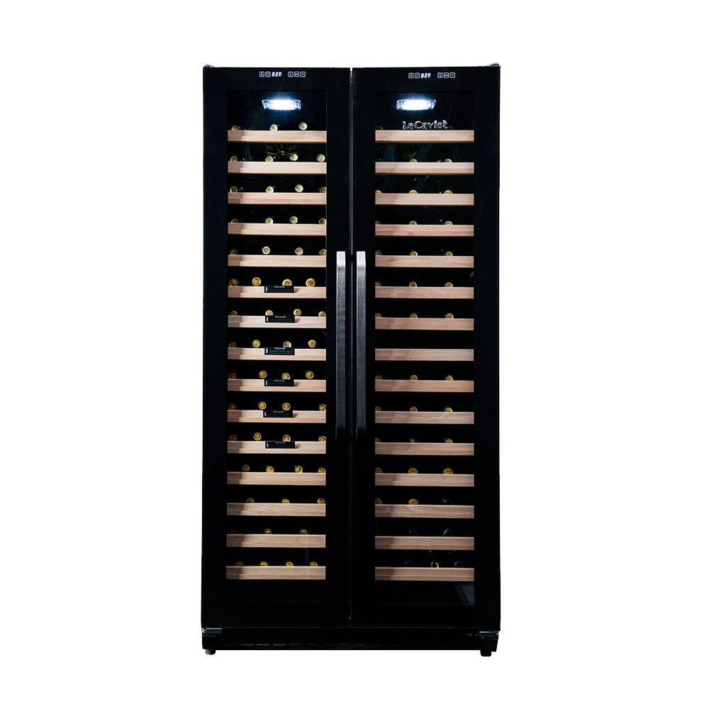 LECAVIST 188 Bottle Wine Cabinet Dual Zone Side by Side Black LCS200VN2Z2D - Built - In - Lecavist