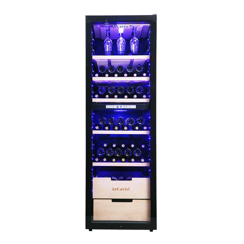 LECAVIST 226 Bottle Wine Cabinet Dual Zone LCS230VN2Z1D - Freestanding - Lecavist