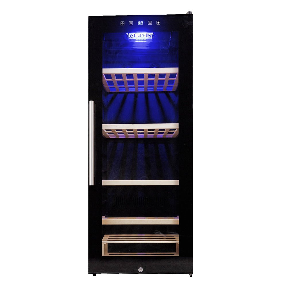 LECAVIST 97 Bottle Wine Cabinet Single Zone Black LCS100VN - Freestanding - Lecavist