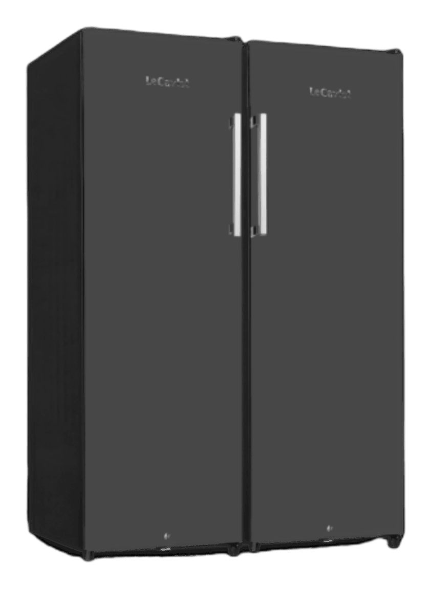 LeCavist Wine Cabinet Duo – 336 Bottle (2 x 168)- Single Zone– Freestanding – Black (LKV168PNDXX2)